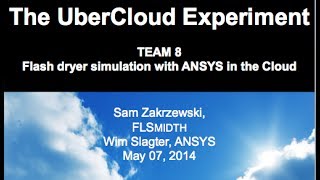 Flash dryer simulation with ANSYS in the Cloud [upl. by Asyle]