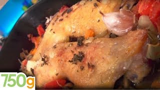 Recette de Cuisses de poulet au four  750g [upl. by Coryden]