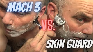 Gillette SkinGuard Razor Vs Gillette Mach 3 Turbo Razor [upl. by Fenelia]