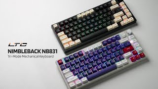 LTC Nimbleback NB831 75 Tri Mode Mechanical Keyboard with Knob [upl. by Docilu]