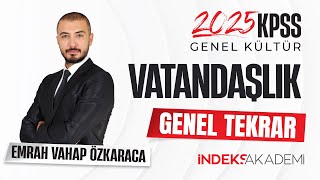 KPSS  Vatandaşlık Genel Tekrar 8  Emrah Vahap ÖZKARACA Canlı Yayını [upl. by Sahpec]