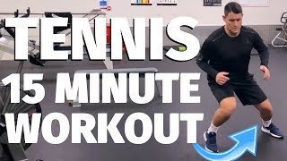 15 Minute Home Workout For Tennis Players [upl. by Horter]