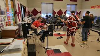 Streator High School band Rock Band Rehearsal for end of the year Rock Concert May 17 2024 [upl. by Anetta]