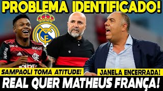 SAMPAOLI TOMA ATITUDE PARA RESOLVER GRANDE PROBLEMA NO FLA REAL QUER MATHEUS FRANÇA JANELA FECHADA [upl. by Kenrick]