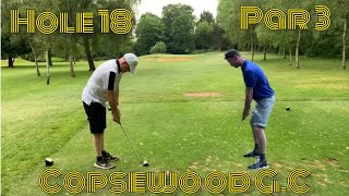 Hole 18 Par 3 Copsewood Grange Golf Club [upl. by Wyck]