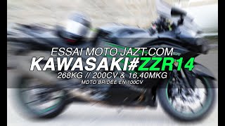 ZZR 1400 2013 Exhaust Akrapovic Sound [upl. by Wilmer]