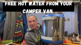 Free hot water from your camper van [upl. by Amein]