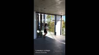 Vitrocsa Turnable Corner Sliding Door  Vaucluse Matthew Woodward Architecture [upl. by Nosnirb]