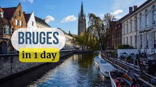 One Day in Bruges Belgium Top Things to Do in Bruges city tour Bruges  waffles belfry guide [upl. by Sachiko]