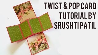 Twist amp Pop Card Tutorial by Srushti Patil [upl. by Retnyw]