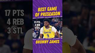 Bronny best preseason game so far🙌 [upl. by Jeri403]