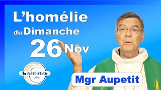 Évangile et homélie du Dimanche 26 Novembre  Avec Mgr Aupetit [upl. by Eisdnyl]