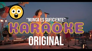 Nunca Es Suficiente  Karaoke  Pista Original  Los Ángeles Azules ft Natalia Lafourcade [upl. by Rory]