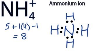 NH4 Lewis Structure  How to Draw the Dot Structure for NH4 Ammonium Ion [upl. by Hera]