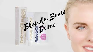 Refectocil Blonde Brow Demo [upl. by Saoj69]