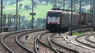 Trainspotting 3 BLSSBB Bahnhof Spiez 18072012 [upl. by Melliw]