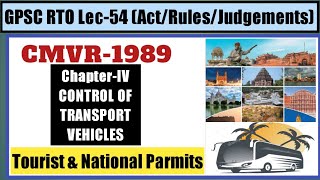 Act Rule Lec 54 I CMVR Lec 04 Chapter IV CONTROL OF TRANSPORT VEHICLES [upl. by Donnamarie]