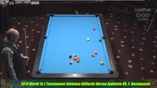 World 141 Record Darren Appleton Vs Fransisco Bustamante 2013 wwwMuellerscom [upl. by Iggep]