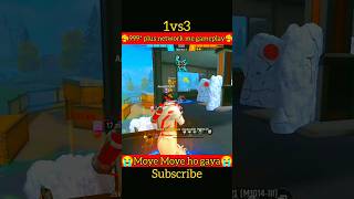 999 plus network me gameplay🥰🤫👿1vs3 moye moye ho gaya😭shortvideo freefire viralsongs video [upl. by Maddi359]