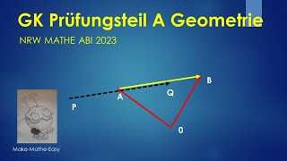 GK Prüfungsteil A Mathe Abi Klausur NRW 2023 Geometrie [upl. by Clova]