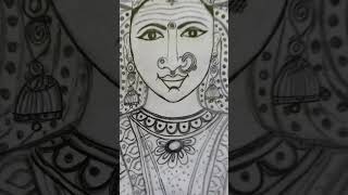 My Special Amman art✨amman godart shots drawing ammanspeakingintamil art godlike tamil god [upl. by Eilsil335]