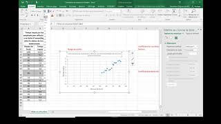 Corrélation et régression linéaire sur Excel [upl. by Carpio436]