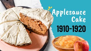 1910s Wartime Rationed Applesauce Cake  Recipes Through the Decades [upl. by Haldis]