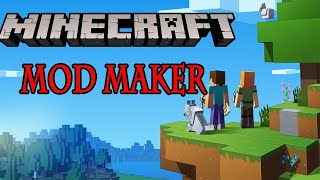 How to use Mod Maker for Minecraft Pe  Easy tutorial to make your own mod [upl. by Hardy]