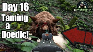 Ark Ragnarok Day 16 Taming a Doedicurus SurvivorDKplaysArk arksurvivalevolved [upl. by Silberman]