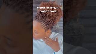 Passion twist youtubeshorts braidhairstylesforblackwomen hairstyles shortvideo [upl. by Olshausen]