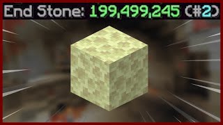 REACHING 2 ENDSTONE COLLECTION  Hypixel Skyblock [upl. by Narik]