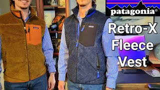 Worth It Patagonia Classic RetroX Fleece VEST Review amp Fit brownbear newnavy techbro [upl. by Nykal1]