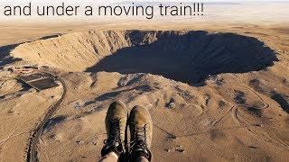 Flying Over A 50000 Year Old Meteor Crater [upl. by Eelytsirk406]