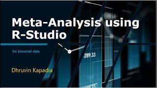 Meta analysis using RStudio  Binary Variables [upl. by Atinhoj]