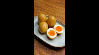 【時短すぎて感動】お弁当に入ってたら子供がよろこぶ味付き煮卵  Easy Ramen Eggs Shorts [upl. by Bannerman]