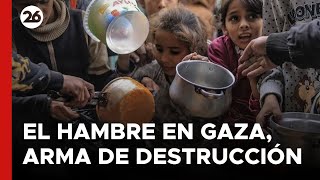 MEDIO ORIENTE  El hambre en Gaza un arma de destrucción masiva  26Global [upl. by Abrams799]