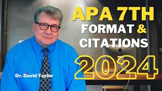 APA 7th Edition Format amp Citations Word  2024 [upl. by Tterrag]