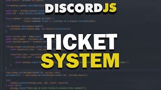 Code A Discord Bot  Ticket System Basic 2021 [upl. by Hasheem]