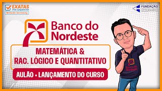 🏦 BNB  AULÃO  LANÇAMENTO DO CURSO PÓS EDITAL MATEMÁTICA amp RAC LÓGICO E QUANTITATIVO [upl. by Ayekam]