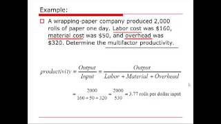 OM Calculation Productivity [upl. by Koslo985]