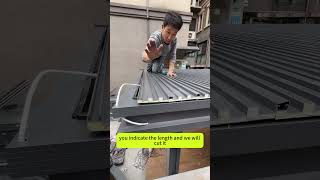 Insulated Aluminum tiles for canopy rooftop terrace canopy sun room sun protection insulation [upl. by Airasor]