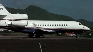 AIRPORT ACTION SINT MAARTEN PART 4INCLUDES A FAIRCHILD SA 227AT ALSO A DASSAULT FALCON [upl. by Rockey637]