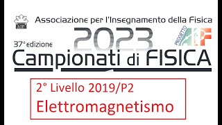 Olimpiadi fisica secondo livello  Problema di elettromagnetismo 6 [upl. by Krum]