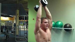 How To Standing Overhead Dumbbell Tricep Extension [upl. by Mihe]