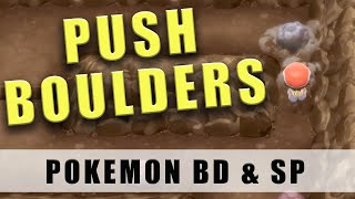 Pokémon Brilliant Diamond How to Push Boulders to Move them  Pokémon Shining Pearl [upl. by Jabe469]