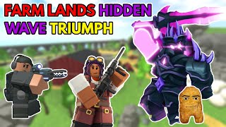 Hidden Wave Triumph on Farmlands  Roblox TDS [upl. by Vanda]