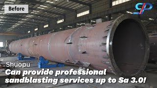 Can provide professional sandblasting services up to Sa 30sandblasting machine [upl. by Yekcor]