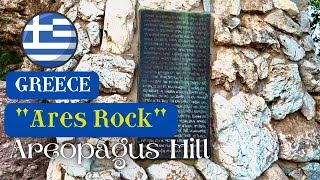 🇬🇷 FIRST TIME IN AREOPAGUS MARS HILLATHENS  WALKING TOUR WHAT TO DO IN ATHENS GREEK LIFE 2022 [upl. by Elyag822]