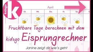 Eisprungrechner – So kannst du fruchtbare Tage erkennen amp den Eisprung berechnen [upl. by Silyhp574]