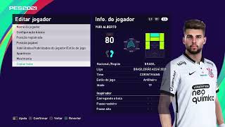 Cópia de Base Yuri Alberto  PES 2021 [upl. by Pettit]